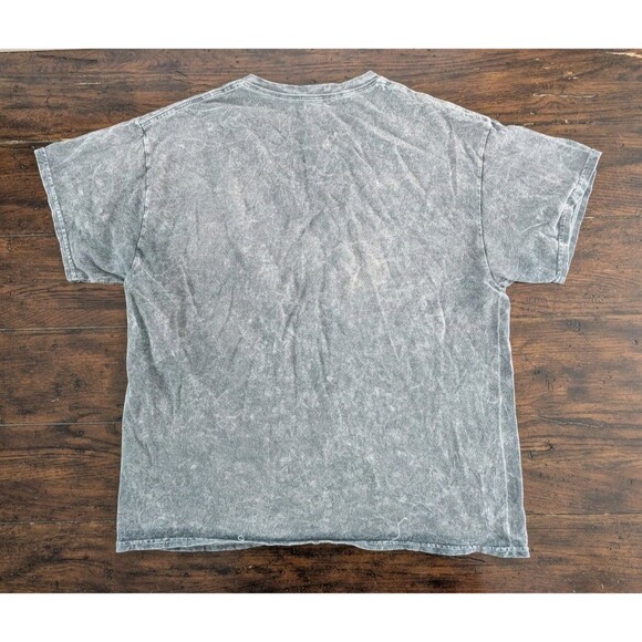 Nirvana T Shirt Large Stonewashed Gray Smile face Repro - Picture 6 of 6